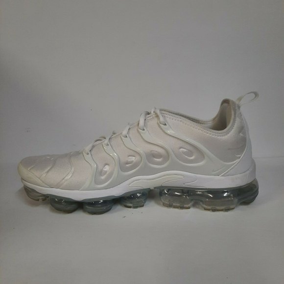 Nike Air Vapormax Plus Triple White Pure Platinum Grey Sneakers Shoe Men Size 12 main image 9